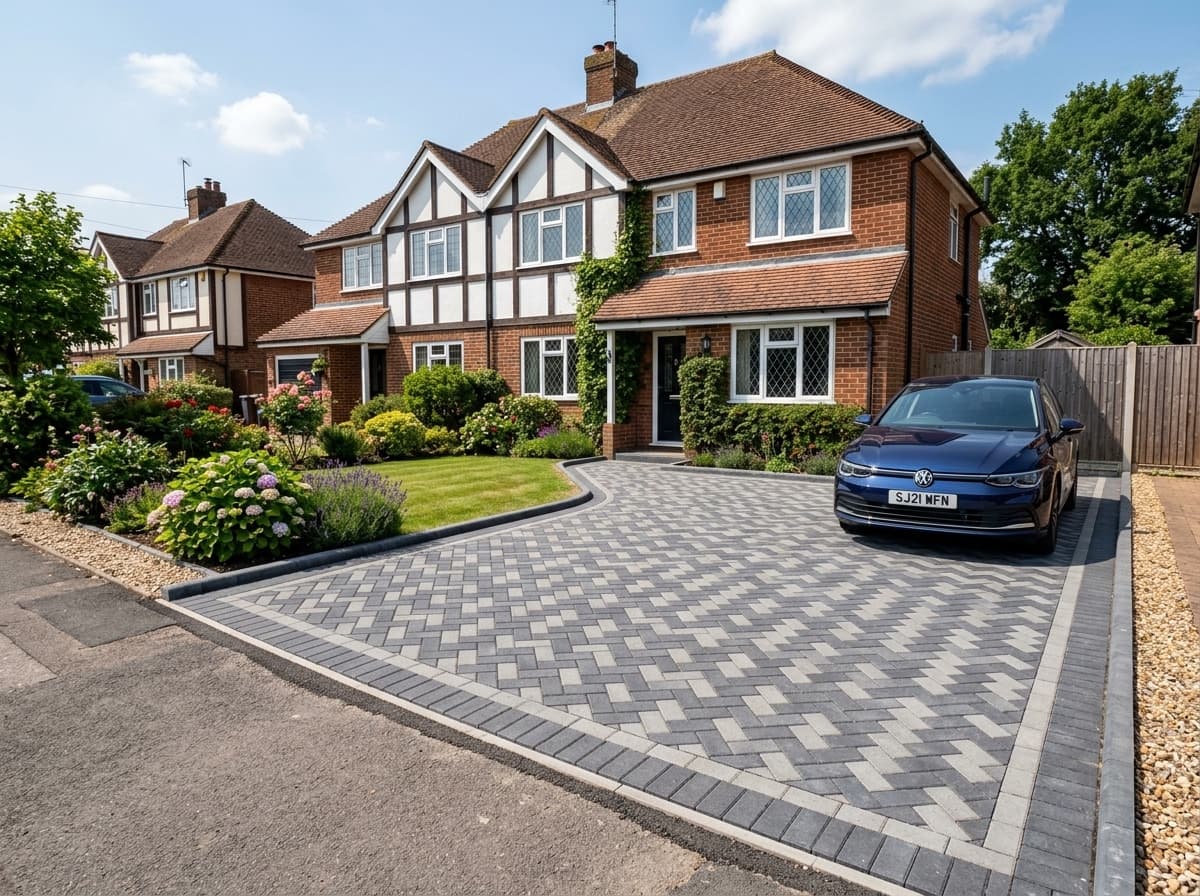 Driveway & Patio Paving — WPE Property South Mimms